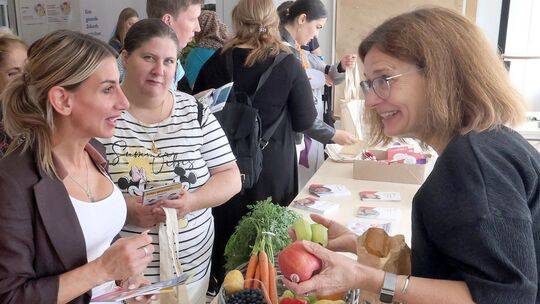 Auch die richtige Ernährung war Thema an einem der Stände beim Gesundheitstag im Jobcenter Neuwied.