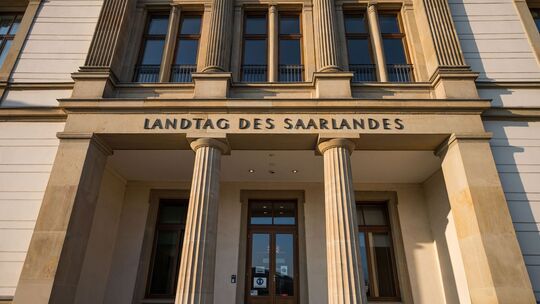 Der saarländische Landtag Der saarländische Landtag