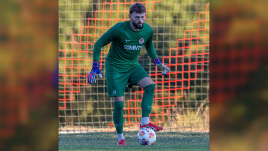 Er rückt am Freitagabend ins Tor der SG Hüffelsheim: Tobias Edinger gibt seine Verbandsliga-Premiere für die SGH.