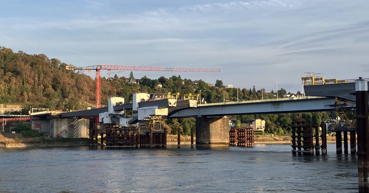 Pfaffendorfer Brücke Koblenz: Riesige Stahlteile sollen geliefert werden
