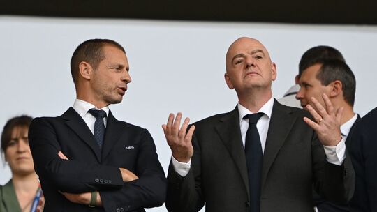 Aleksander Ceferin und Gianni Infantino