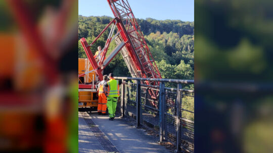 Bridge inspection: Daun Viaduct: Every stone is tapped