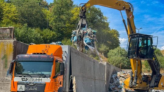 Im Abfallwirtschaftszentrum Reibertsbach hat man zuletzt neue Schüttboxen für die unterschiedlichen Müllsorten gebaut.