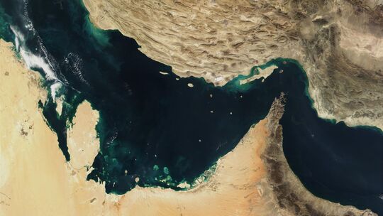 Satellitenaufnahme des Persischen Golfs Satellitenaufnahme des Persischen Golfs