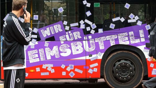 HEBC erhält Hochbahn-Bus für DFB-Pokalspiel HEBC erhält Hochbahn-Bus für DFB-Pokalspiel