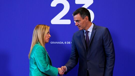 Meloni und Sanchez Meloni und Sanchez