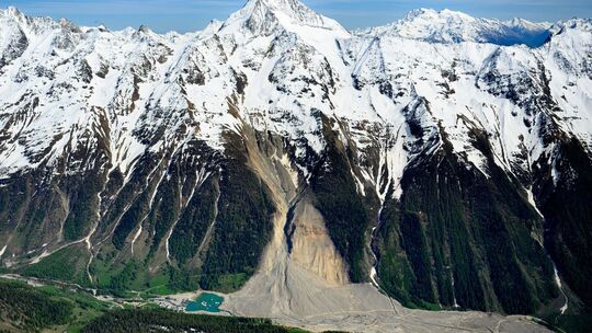 Felssturz und Gletscherabbruch im Lötschental Felssturz und Gletscherabbruch im Lötschental