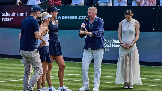 Angelique Kerber und Boris Becker