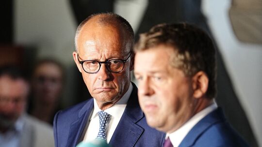 Wahlkampf der CDU Sachsen-Anhalt mit Bundeskanzler Merz