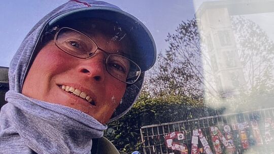 Angekommen - Ivone Busch hat es nach Santiago geschafft.