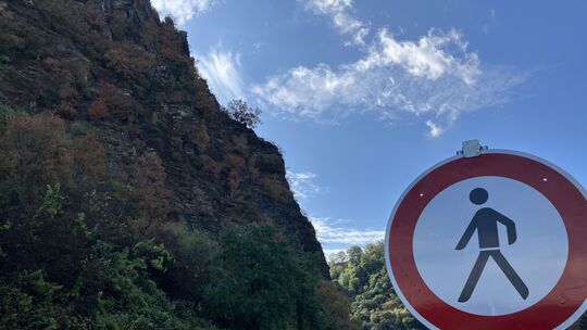 Die Aufräumarbeiten unterhalb des Loreleyfelsens sind nach einem Felssturz am Montagmorgen abgeschlossen. Geologen und Felsklett Die Aufräumarbeiten unterhalb des Loreleyfelsens sind nach einem Felssturz am Montagmorgen abgeschlossen. Geologen und Felsklett