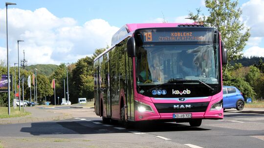 Die Buslinie 19 könnte ab Mitte Dezember bis zur Festung Ehrenbreitstein in Koblenz fahren. Damit gäbe es erstmals eine direkte