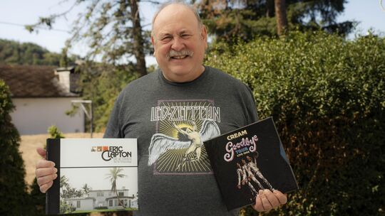 Ob Eric Clapton, Led Zeppelin oder Cream – Wolfgang Späth verehrt die alten Haudegen des Rock.