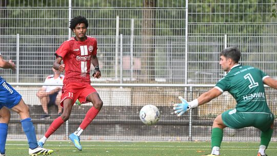 Auf seine Tore, wie hier das 1:0 gegen den BSC Güls, hofft der Ahrweiler BC II im Heimspiel gegen den FC Rot-Weiss Koblenz II: A
