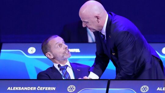 Aleksandar Ceferin und Gianni Infantino