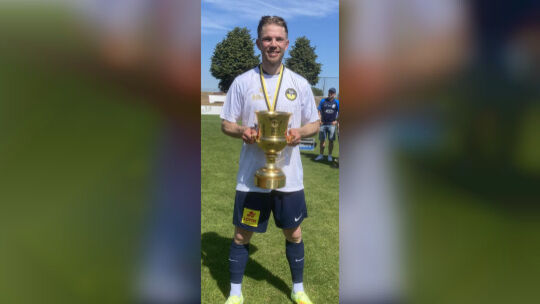 Im Mai Pokalsieger mit Schott Mainz, nun trifft Leon Kern im Achtelfinale des Verbandspokals als Spieler der SG Hüffelsheim auf