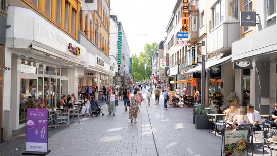 Die Löhrstraße ist eine der Haupteinkaufsmeilen in Koblenz. Aber wie entwickelt man die Innenstadt richtig? Gedanken dazu haben
