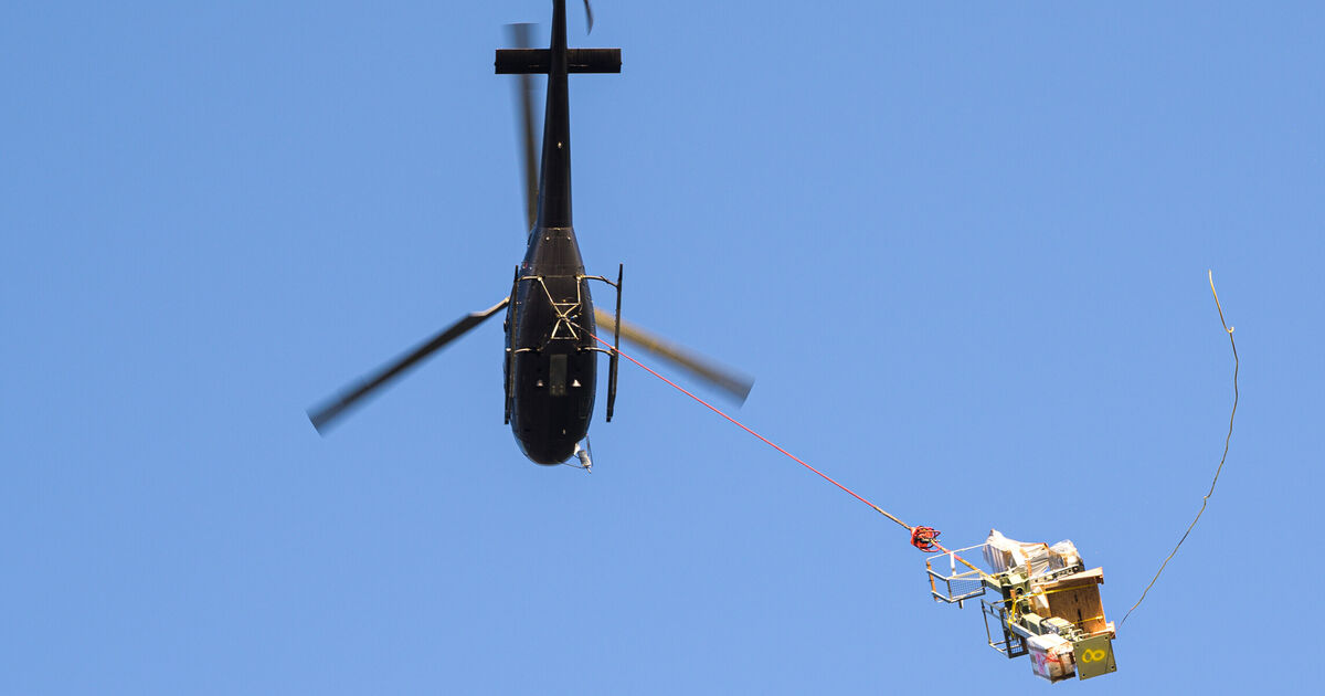 Bahnbau rechte Rheinseite: Seilakt am Himmel: Wie der Hubschrauber Signale ...