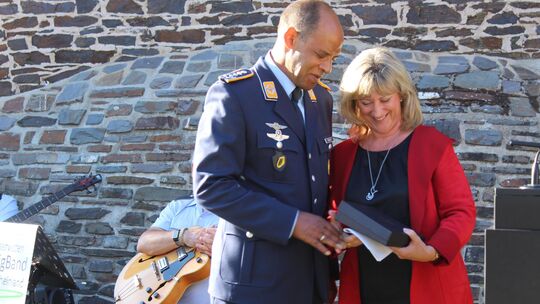 Galaabend des Taktischen Luftwaffengeschwaders 33 auf der Cochemer Reichsburg zur Feier des Dreifachjubiläums "70 Jahre Geschwad