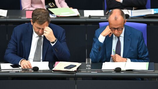 Lars Klingbeil und Friedrich Merz