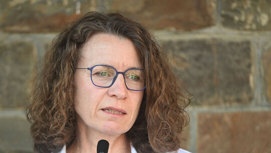 Beim fünften Jahrestag der Flutkatastrophe im Ahrtal am 14. Juli appellierte Landrätin Cornelia Weigand noch an die Bundesregier Beim fünften Jahrestag der Flutkatastrophe im Ahrtal am 14. Juli appellierte Landrätin Cornelia Weigand noch an die Bundesregier