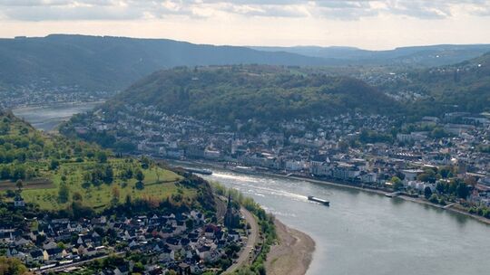 Rheinschleife vom Aussichtspunkt Gedeonseck