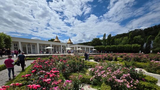 Mit prächtigen Blumenbeeten sollte der Botanische Garten in Hahnstätten begeistern. Aktuell sorgt er wegen zu lauter Veranstaltu