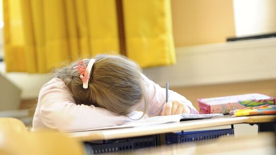 Viele Schüler fühlen sich erschöpft.