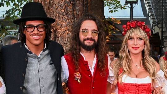 Heidi Klum mit Sohn Henry und Ehemann Tom Kaulitz