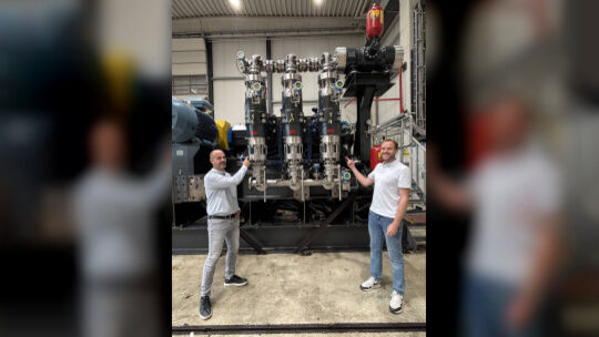 Daniel Nägel (links), Geschäftsführer Technik und Nico Pfeiffer, verantwortlicher technischer Entwickler, treiben die Zukunftspr