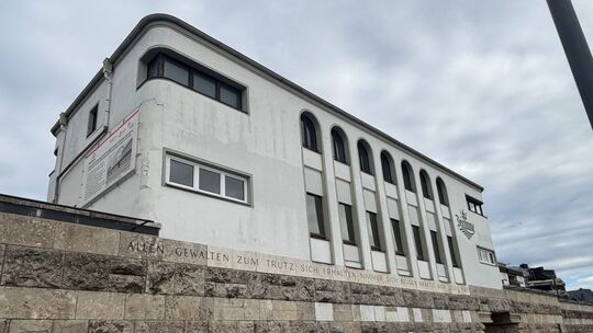 Die Deichkrone in Neuwied im derzeitigen Zustand