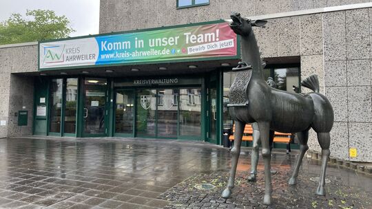 Trübe Stimmung im Kreishaus: Nach der schriftlichen Absage von Bundeskanzler Merz (CDU) an die Landrätin, die für die geplanten