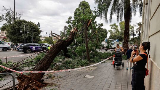 Schwere Regenfälle in Spanien