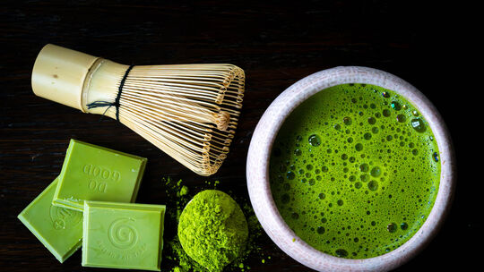 Immer wieder gibt es Trends in der Lebensmittelmittelbranche, wie hier Matcha, die sich als Geschmacksrichtung auch in der Sport Immer wieder gibt es Trends in der Lebensmittelmittelbranche, wie hier Matcha, die sich als Geschmacksrichtung auch in der Sport
