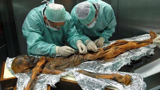 35 Jahre nach dem Fund der Gletschermumie Ötzi. 35 Jahre nach dem Fund der Gletschermumie Ötzi.