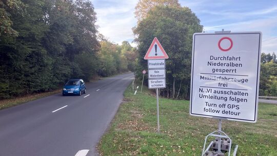 Von der Abzweigung in Richtung Niederalben verläuft die Fortsetzung der Ringstraße auf Bundesgelände. Nun möchte die Bundesimmob