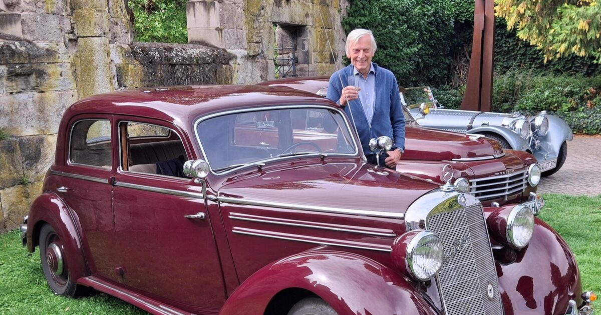 Oldtimer fahren in Koblenz vor: Treffen sich jahrzehntealte Jaguar ...