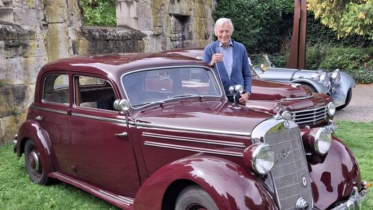 Beim Oldtimertreffen in Koblenz präsentierte Joachim Stark seinen Mercedes 170 W 136, Baujahr 1950.