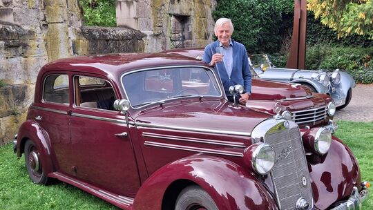 Joachim Stark präsentierte seinen Mercedes 170 S W 136, Baujahr 1950.