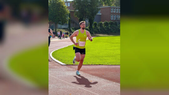 Theodor Sauerwein (hier beim Lauf über 2000 Meter) sicherte sich mit 52,92 Punkten den Deutschen Meistertitel im Mehrkampf.