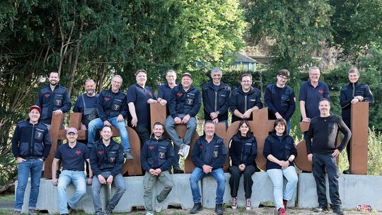 Zufriedene Gesichter bei der Freiwilligen Feuerwehr Müsch: Das Feuerwehrfest war ein großer Erfolg.
