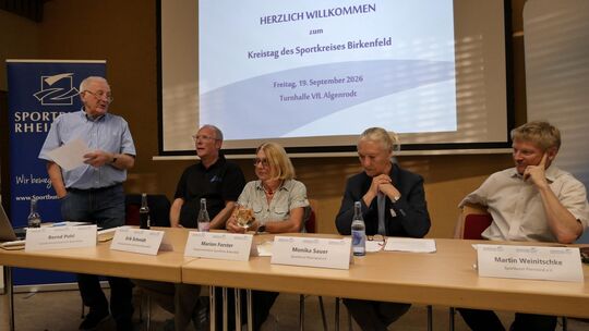 Bernd Pohl konnte einen positiven Rückblick und einen hoffnungsvollen Ausblick für Sportler und Funktionäre im Sportkreis darste