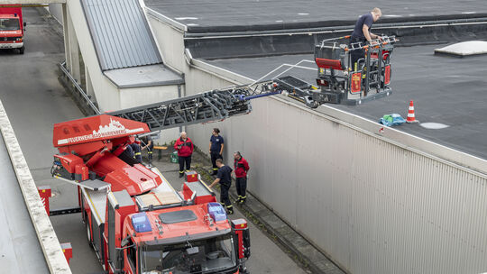 Eindrücke vom Drehleiter-Stammtisch in Bad Marienberg.