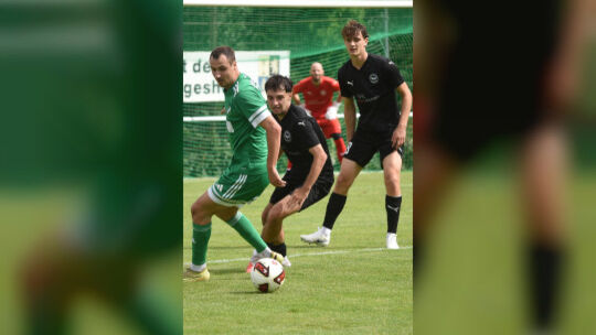 Wieder eine Alternative: Jan Wingenter (grünes Trikot), Mittelfeldspieler des SV Alemannia Waldalgesheim.