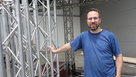 Der Herr der Kulissen: Sven Scheele ist der Logistikchef von Musical!Kultur Daaden.
