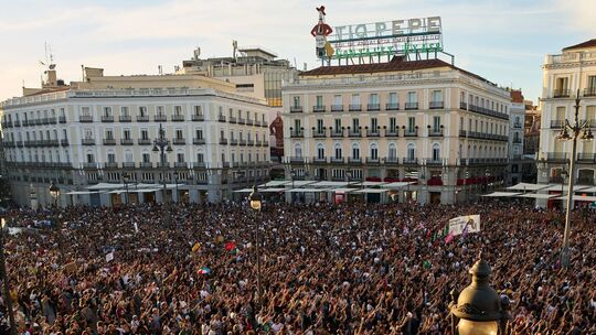 Protest in Madrid