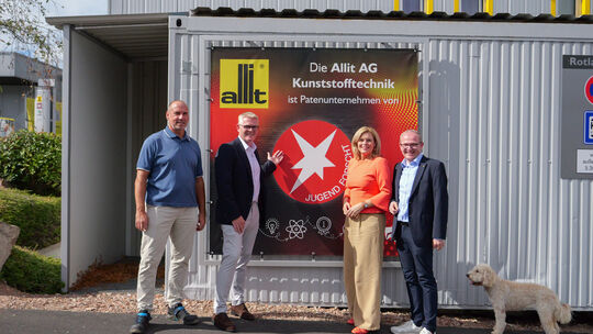 Machen sich für MINT-Berufe stark: Mario Heim (von links), Jochen Kallinowsky, Julia Klöckner MdB und Michael Reuter.