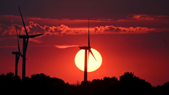 Sonnenuntergang in Nordrhein-Westfalen