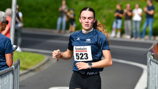 5-Kilometer-Lauf beim 37. Herdorfer Goetzelauf: Auch wenn ihr auf dem letzten Kilometer ein wenig die Kräfte ausgingen, Jule Van