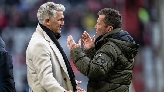 Bastian Schweinsteiger und Lothar Matthäus Bastian Schweinsteiger und Lothar Matthäus